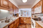 Spacious kitchen for a one bedroom condo